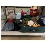 Suitcase and Assorted Clothing.