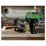 Tool Box W/Cables, Coffee Maker, Umbrella,