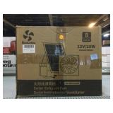 EcoCalm Solar Exhaust Fan in Box.