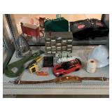 Garage Organizer, Surge Protectors, Safety Hat,
