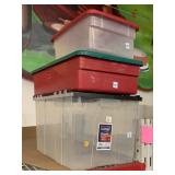 3 Storage Containers with Lids.
