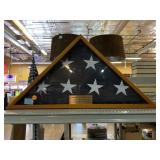 Memorial Flag in Shadowbox.