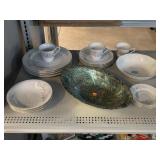 Silverina Handmade glass Bowl and Jamestown