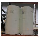 2 Plastic Liquid containers, 1.8mm, sz approx