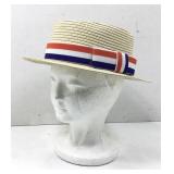 Italian Boater Hat - Synthetic not Straw