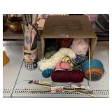 Assorted Knitting/ Crochet Equipment & Supplies.