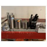 Knife Block, SS Canister Set, Utensils, and More.