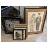 Framed Pencil Drawing of Laurel & Hardy, Papyrus