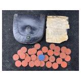 33 Opa 1 Red Point & Blue 1 Blue Point Ww2 Ration