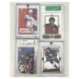 Hockey card lot with auto graded