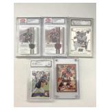 Mixed lot of football with graded lot