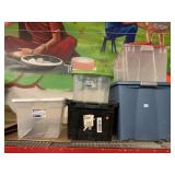 5 Storage Containers. Various Sizes