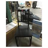 Black wood chair