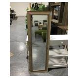 Weathered Wood Finish Full Length Mirror. Approx