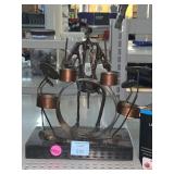Metal Drummer Sculpture. Approx 10in