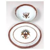 Antique Chinese Export Porcelain American Eagle