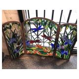 Metal Trifolded Stained glass cover, approx