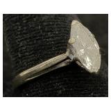 14k White Gold Ring, Tw 2.5g W/½ Ct Diamond