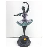 Aldo Vitaleh 12in Bronze Ballerina Sculpture