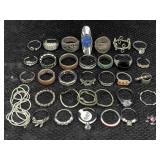 Fashion Rings W/some Silver, Sz 6, 8, 7 Etc