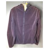 Purple Velour Zip  Front Jacket From The Greg
