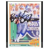 1991 upper deck Barry Sanders in person autograph