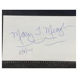 Mary T meagher cut autograph W/COA