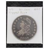 1809 Silver Half Dollar Capped Bust Coin