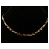 Sterling Silver Vermeil Necklace, Tw 3.6g, Sz 16in