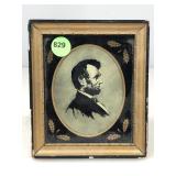 Antique Portrait Of Abraham Lincoln. 4.5x5.25in