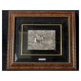 Bramel Signed Italian ï¿½Cavalli al pascoloï¿½ Silver