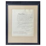 King George VI Signed Appointment Of Lt.