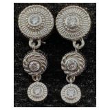 Judith Ripka Sterling Silver Earrings, Tw 14.5g