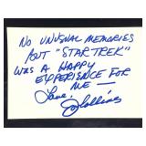 Joan Collins Handwritten & Signed Note
