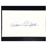 William Campbell Signature Card