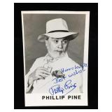 Phillip Pine Signed 3x4 Promo Photo