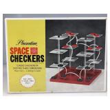 Vtg NOS Pleasantime 3D Space Checkers Game by
