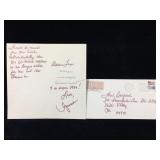 Yvonne Craig-Aldrich Signed Christmas Card