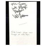Victor Lundin Signature Card