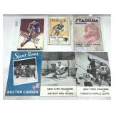 Vintage hockey programs