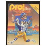 1980 chargers & Seahawks autographed program