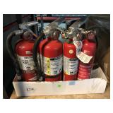 4 Fire extinguishers, they need to be recharged