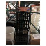 Black Metal literature stand, approx 19x56in