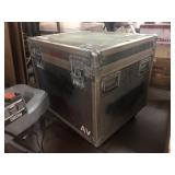 Hard travel case On wheels, approx 26x23x27in