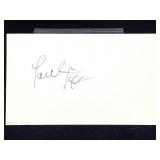 Paul Fix Signature Card. Beckett COA