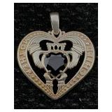 Sterling Silver Pendant, Mother & Child, Tw 7.2g,