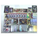 Huge lot of mixed sports cards with stars,inserts