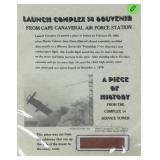 Cape Canaveral Launch Complex No. 14 Artifact w/