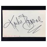 Kathie Browne Signature Card W/COA