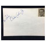 Elisha Cook Jr. Signature Card